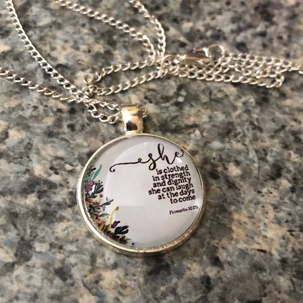 Bible verse necklace